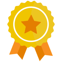 Achievement badge representing successful learners